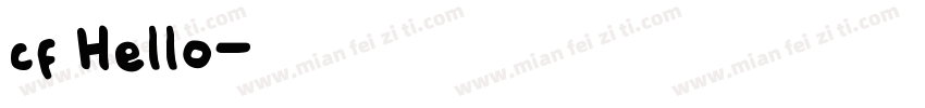 cf Hello字体转换